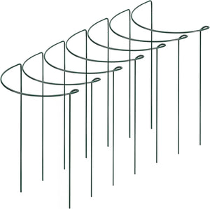 Garden Mile circular plant support frames in garden