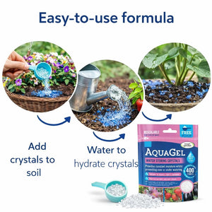 Aqua gel soil additive for healthy roots