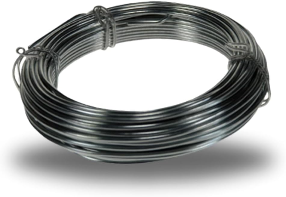 15m plastic coated garden wire for plant support