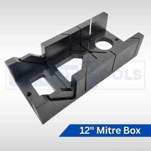 DIY mitre box with 45 degree guides.