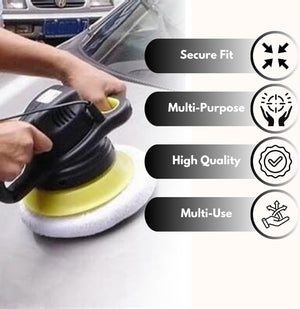 Washable lambswool polishing pads for vehicles
