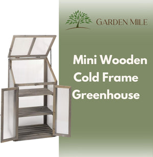 Outdoor cold frame for seedlings and herbs
