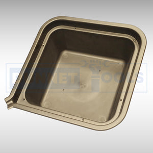 Automotive maintenance pan for collecting waste oil