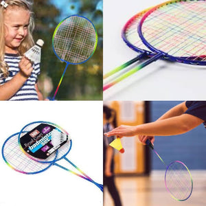 portable badminton game set for beach trips