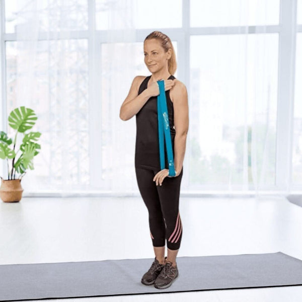 Six level fitness bands for adjustable resistance training