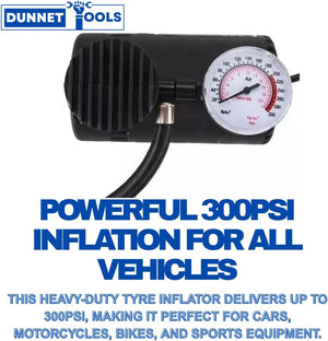 Portable air pump for car and bike tyres