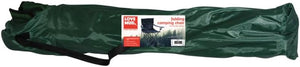 Portable black chair for festivals and camping