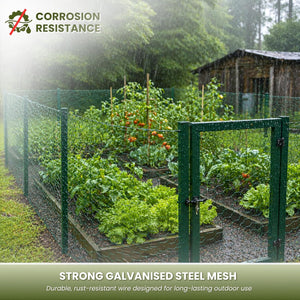 Poultry fencing with cable ties