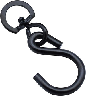 Powder-coated steel swivel plant hanger hooks