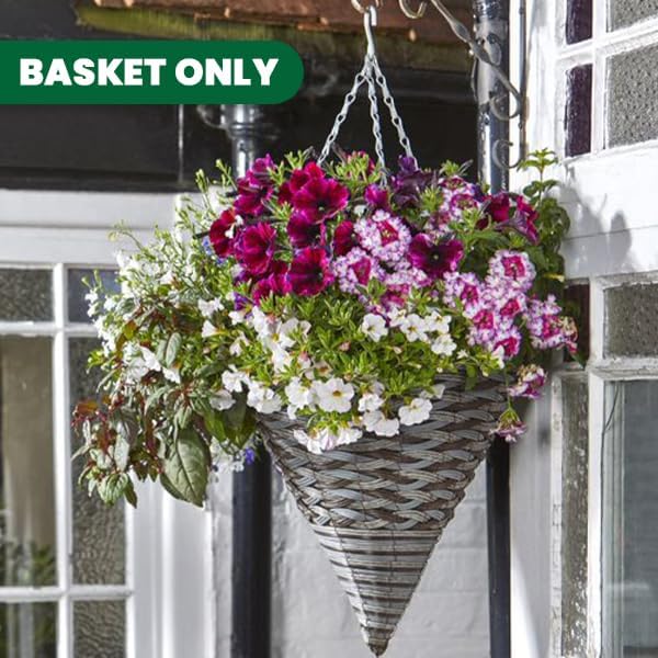 Weatherproof hanging basket for garden
