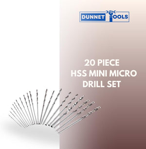 Titanium-coated precision drill bits in assorted sizes.