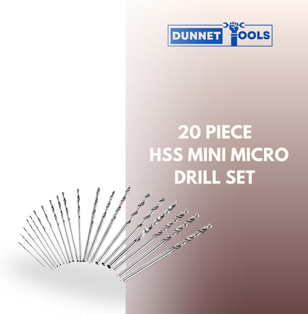 Titanium-coated precision drill bits in assorted sizes.