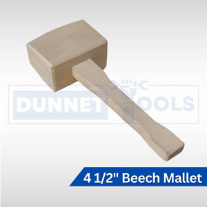 Professional beechwood mallet with large striking face