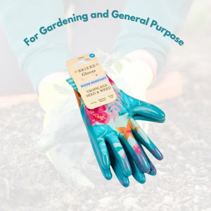 Gardening gloves with non-slip rubber palms