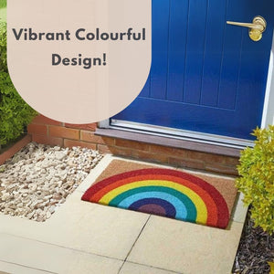 large coir doormat for porch entrance