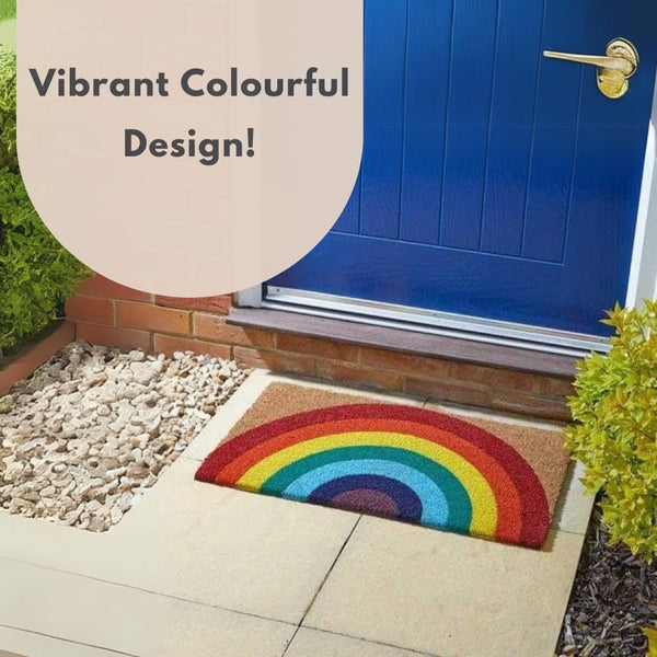 large coir doormat for porch entrance