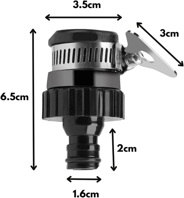 Quick connect kitchen tap hose attachment
