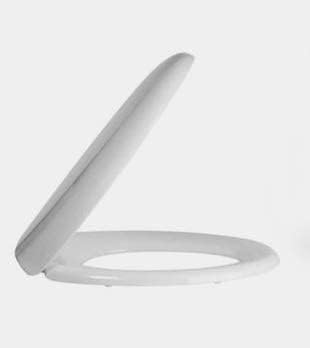 Universal fit white toilet seat replacement