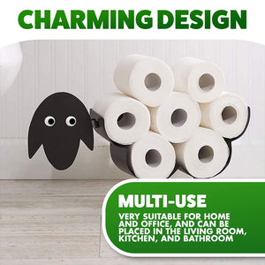 Decorative toilet paper storage stand
