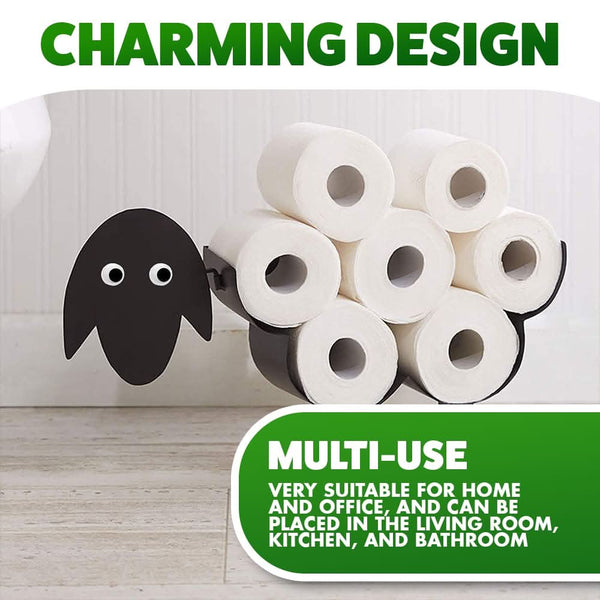 Decorative toilet paper storage stand