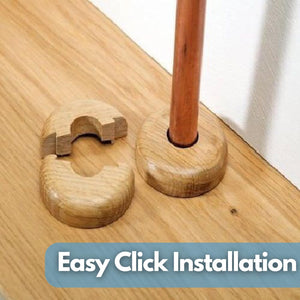 15mm radiator pipe collars oak