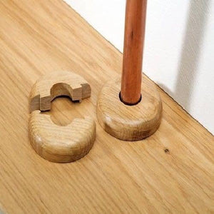 Wooden snap on radiator collars