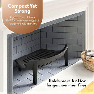 traditional cast iron fireplace basket