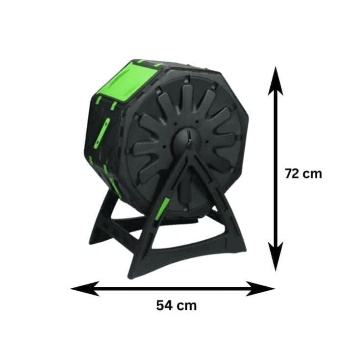 17 gallon raised garden compost tumbler barrel mixer