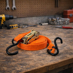 Polypropylene ratchet strap for load restraint