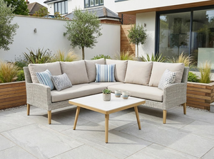 Yalden weave corner garden set