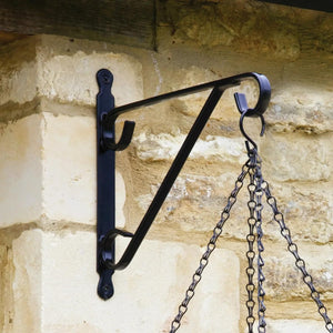 Rattan effect hanging flower basket