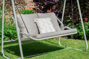 Outdoor swing with canopy