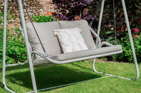Outdoor swing with canopy
