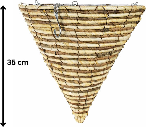 14 inch cone hanging flower basket