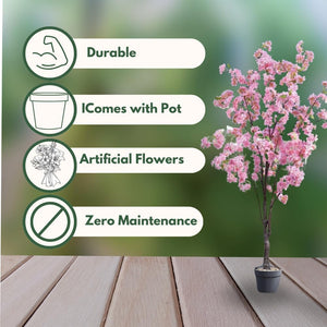 Artificial pink blossom tree for weddings