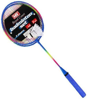 durable badminton racket set with comfortable grips