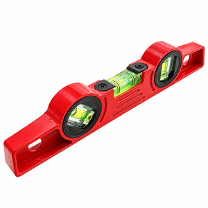 250mm Magnetic Torpedo Spirit Level with 3 Vials
