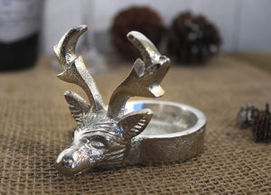 Reindeer stag centrepiece tea light candle holder