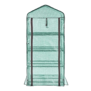 Mini greenhouse with removable shelves and zip front