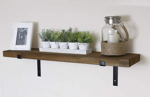 Replacement wall brackets for rustic shelf