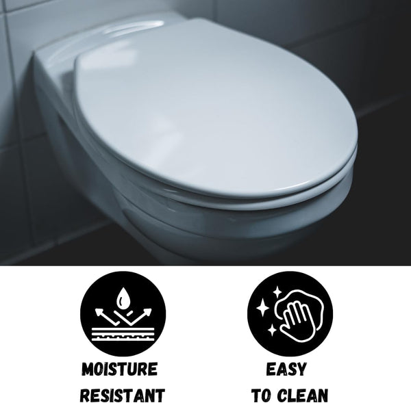 Quick release toilet seat for easy cleaning