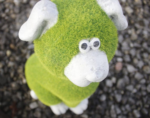 Decorative resin dog statue for patio and garden décor