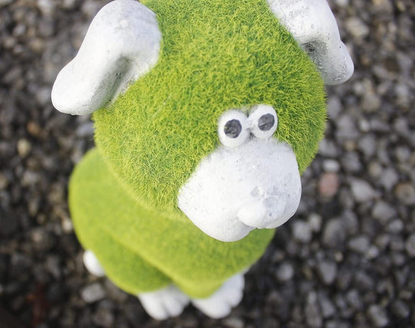 Decorative resin dog statue for patio and garden décor