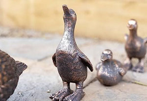 Outdoor duck garden ornament set