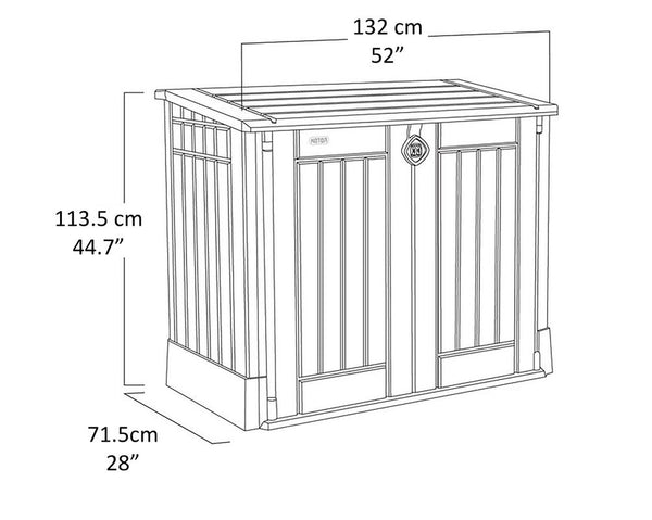 Lockable outdoor storage chest
