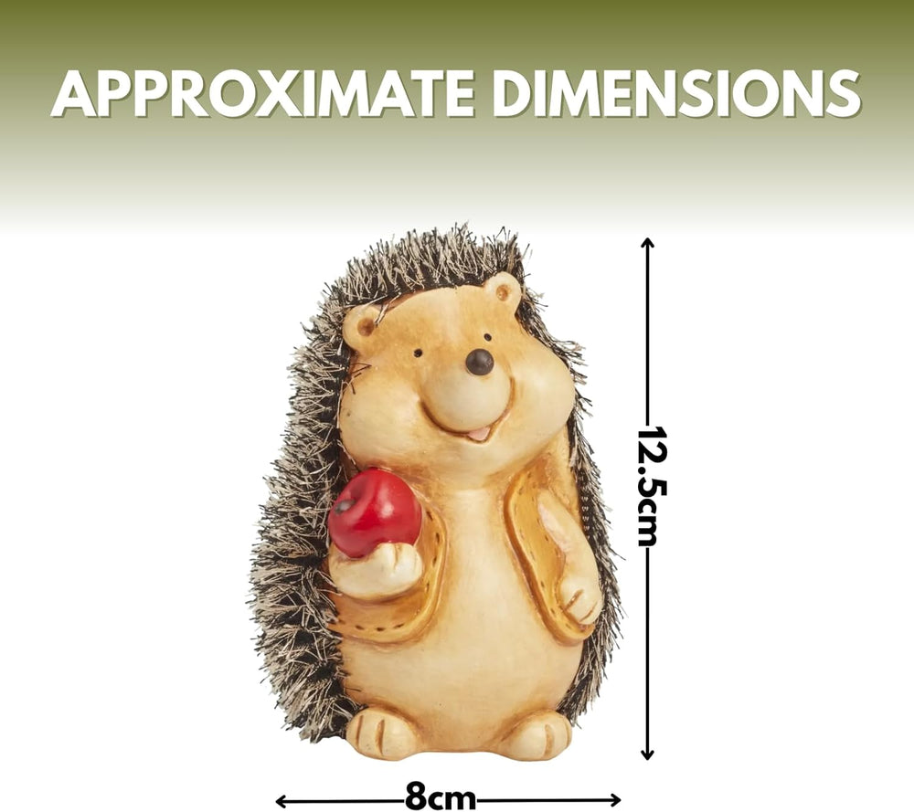 set of 3 baby hedgehog garden ornaments