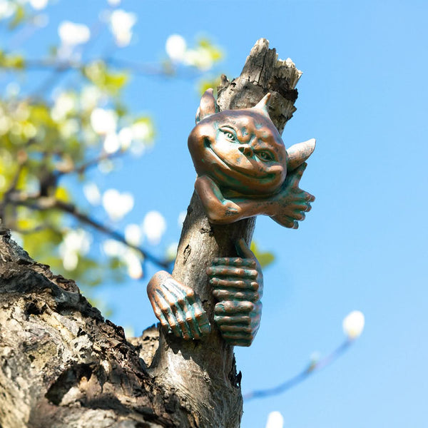 Three piece elf tree hugger ornament