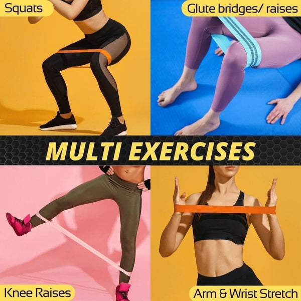 Resistance bands suitable for yoga and Pilates exercises