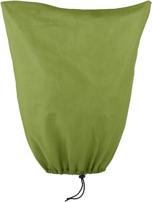 Reusable horticultural fleece cover for outdoor plants.