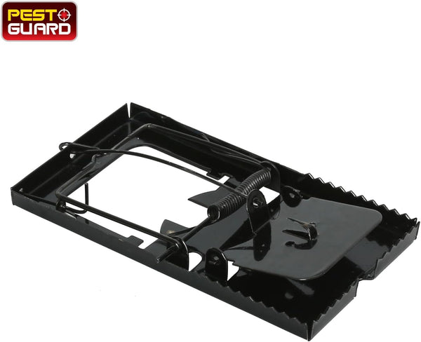 Reusable steel rodent control traps for home use.